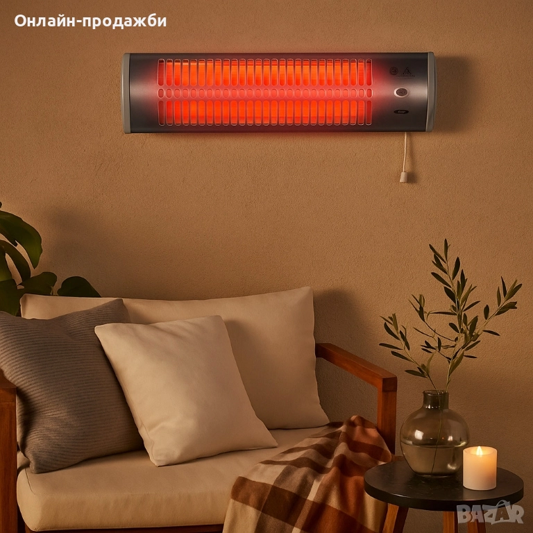 Кварцова печка Termomax TR12Q, 1200W, стенна, снимка 1