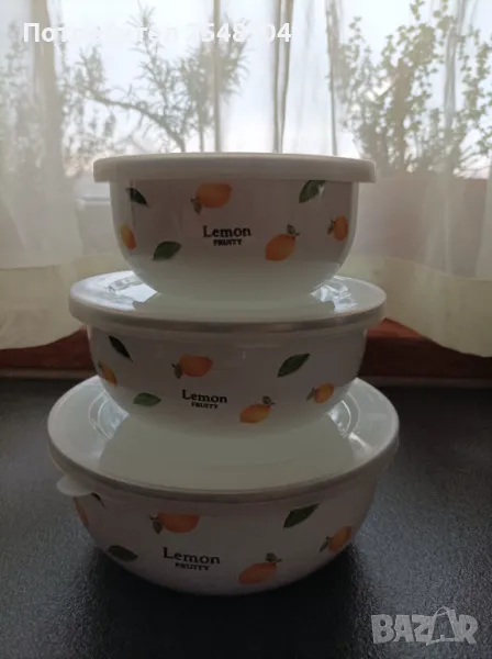 Емайлирани купички 3 бр, снимка 1