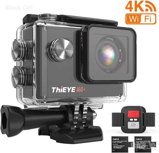 "ThiEYE, 4K, 20MP, WiFi, Action Camera" – спортна екшън камера + дръжка (прът), снимка 1