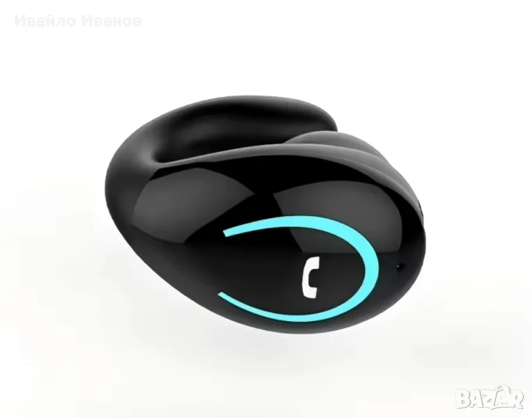 Блутут моно слушалка с микрофон,  air-conditioning, clip-ear, hendsfree , снимка 1