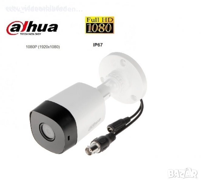 Full HD DAHUA HDCVI 4в1 водоустойчива булет камера 1080P, снимка 1