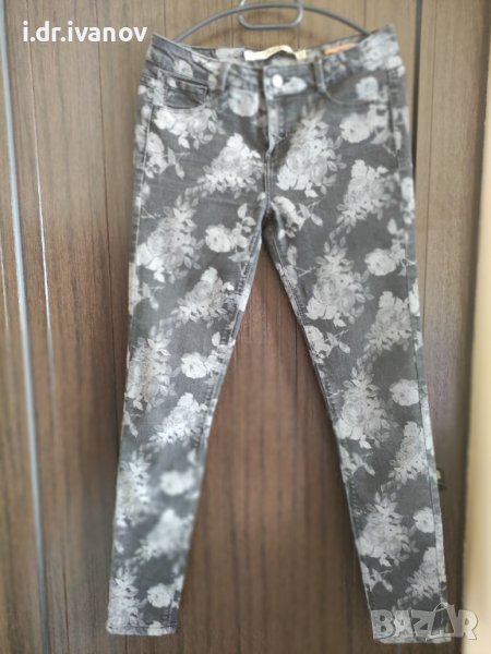 летни дънки с цветя на ZARA  , снимка 1