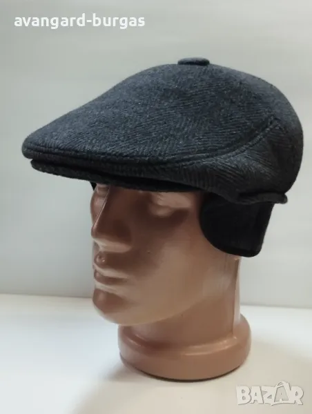 Мъжка шапка вълнен каскет - 154, снимка 1