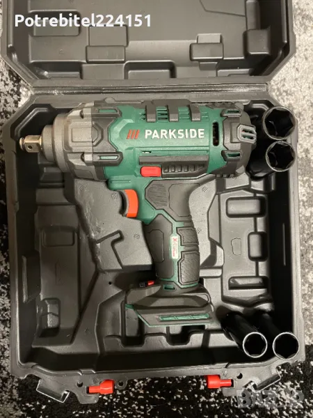 Немски Акумулаторен Ударен Гайковерт Parkside 400 Nm 20V 4 Ah, снимка 1