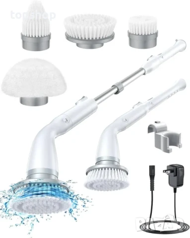 Електрически безжичен мощен Моп, скрубер LABIGO LA1 Pro, акумулаторен със сменяеми глави и удължител