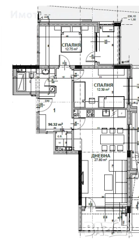 Хубав тристаен апартамент ново строителство в кв. Железник, снимка 5 - Апартаменти - 50994796