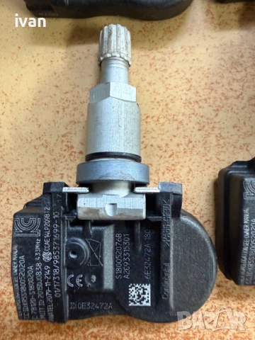 Продавам 4 бр. оргинални датчика за налягане Continental TPMS в гумите на Jaguar / Land Rover , снимка 3 - Части - 52692177