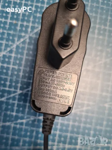 Оригинален захранващ адаптер SUPER PHONE 4.5-9.5V 0.8A , снимка 4 - Резервни части за телефони - 50288108