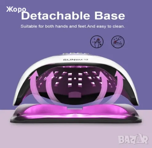 72лед/300 Професионална /LED Лампа-печка за изпичане на маникюр-гел лак SUN BM-12, снимка 11 - Продукти за маникюр - 47772907