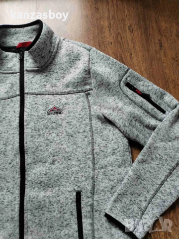Stubai Strickfleece-Jacke - мъжко поларено горнище ХЛ КАТО НОВО , снимка 8 - Спортни дрехи, екипи - 52886585