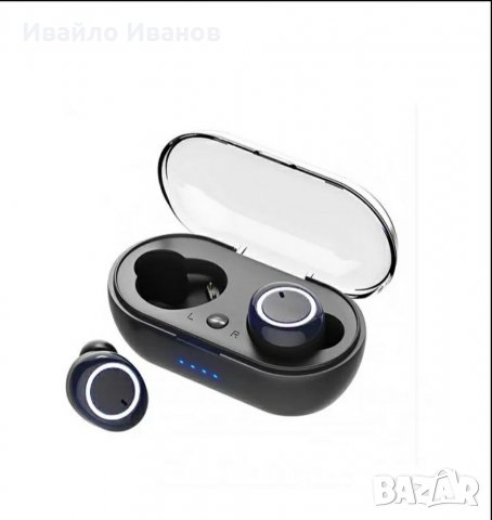 Блутут слушалки с преносимо зарядно, снимка 2 - Bluetooth слушалки - 39994655