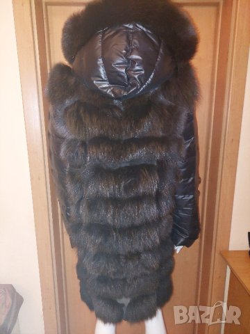 Палто естествева кожа и лисица , снимка 7 - Якета - 42499983