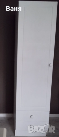 Еднокрилен гардероб , снимка 2 - Гардероби - 52371611