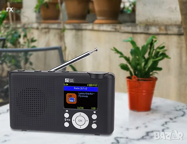 Ocean Digital WR-23F Преносимо FM интернет радио, Вградена батерия Wi-Fi Bluetooth