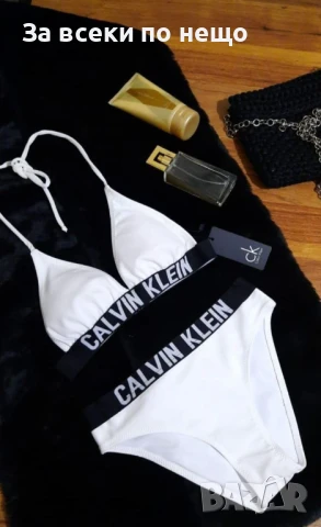 Calvin Klein Дамски Бял Бански С 2 Части👙Дамски Бански С Две Части Код BS-24