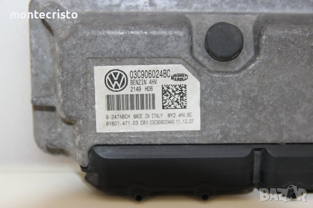 Моторен компютър ECU Seat Leon 1P (2005-2013г.) 03C906024BC / 61601.471.03 / 6160147103, снимка 2 - Части - 41815529