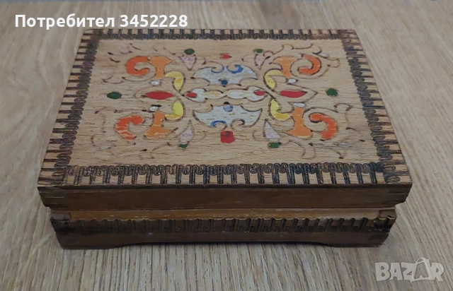 кутийка дървена пирографирана за ценители , снимка 2 - Декорация за дома - 52914878