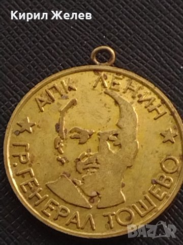 Стар медал от соца АПК ЛЕНИН ГЕНЕРАЛ ТОШЕВО ВЕТЕРАН НА ТРУДА за КОЛЕКЦИЯ 29614, снимка 4 - Антикварни и старинни предмети - 41366709