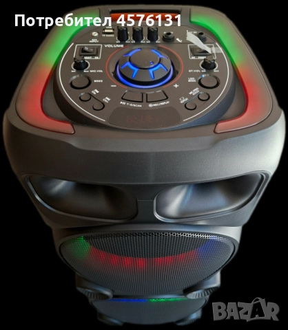 Караоке тонколона 2 х 12" с два микрофона, снимка 6 - Тонколони - 51496718