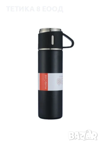 Термос Herzberg, 500ml, черен, снимка 1