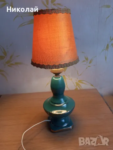 Старинна нощна , настолна порцеланова лампа, снимка 9 - Антикварни и старинни предмети - 49708131