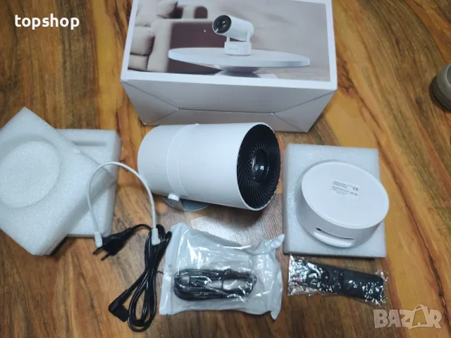 Нов Смарт Мини Проектор Polocsh (4K Поддръжка, Android 11, WiFi, Bluetooth, Електрически Фокус), снимка 11 - Плейъри, домашно кино, прожектори - 55962442