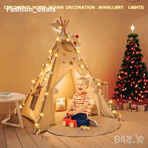 Нови феерични светлини за спалня 3м.30 светодиода топло бяло/Декорация Дом, снимка 8 - Други - 41394715