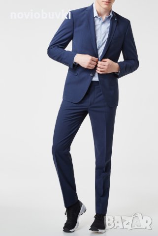 ✅НОВИ Мъжки официални панталони Pierre Cardin, Черен, L, снимка 3 - Панталони - 42077882