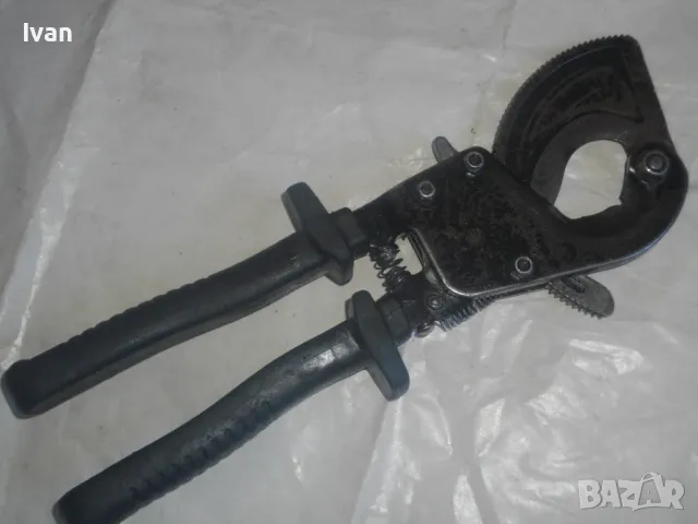 KLAUKE Ръчна КАБЕЛНА НОЖИЦА Немска за рязане на сноп кабел до 32 мм с тресчотка, снимка 10 - Други инструменти - 47603243