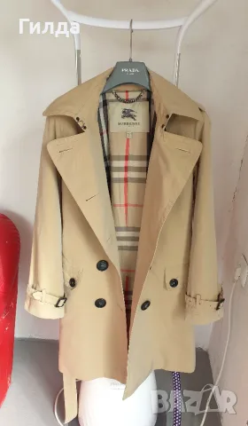 Burberry шлифер тренчкот M 38 оригинал, снимка 4 - Шлифери - 55717604