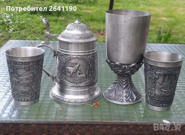 Предлагам  предмети Antik Vintage, изработени от калай 95%, снимка 2 - Антикварни и старинни предмети - 50015798