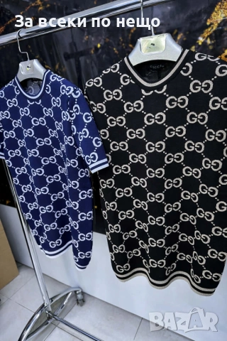 Gucci Мъжка Тениска👕Мъжка Блуза С Къс Ръкав Гучи - Различни Цветове Код Модерно3