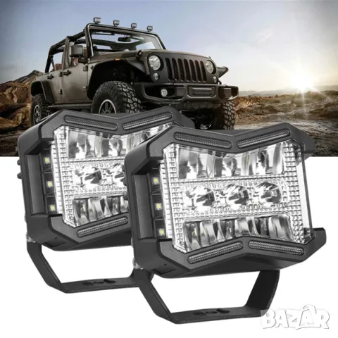 Комплект LED халогени 50 W с 8000 lm, снимка 2 - Аксесоари и консумативи - 55863995