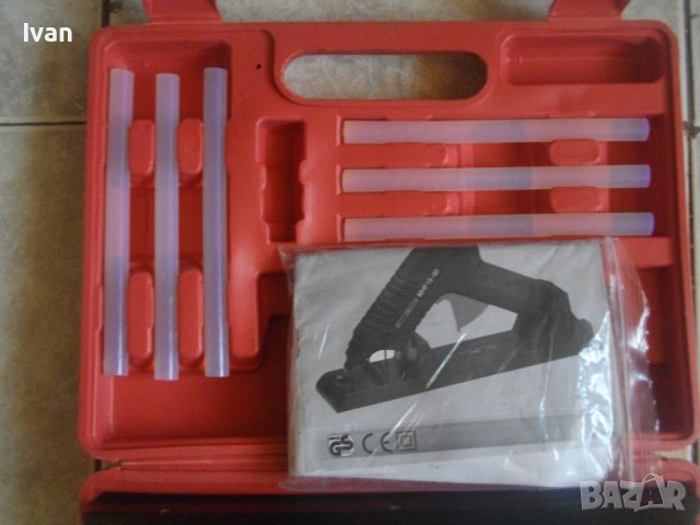 Нов Немски Пистолет За Топло/Горещо Лепене  Чрез Пръчки Силикон-ПъленКомплект-Meister Craft MHP15-80, снимка 5 - Други инструменти - 40318008