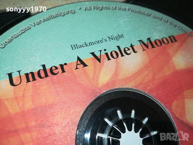 BLACKMORES NIGHT-UNDER A VIOLET MOON CD 0608231438, снимка 14 - CD дискове - 41772352