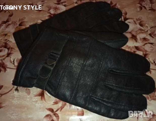 Нови Мъжки Топли Ръкавици Изцяло от Естествена Кожа , снимка 2 - Ръкавици - 51489889