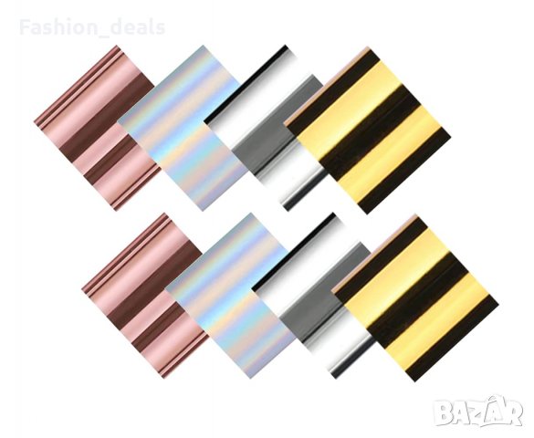 Нови Холографски перманентен стикер 8 броя винилов лист за декорация