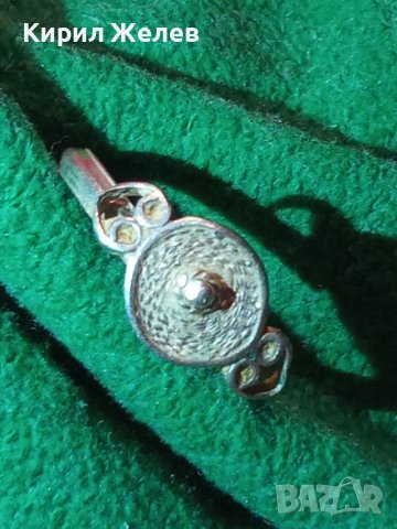 СТАРИНЕН МАЙСТОРСКА ИЗРАБОТКА СРЕБЪРЕН ПРЪСТЕН 19363, снимка 11 - Антикварни и старинни предмети - 31543717