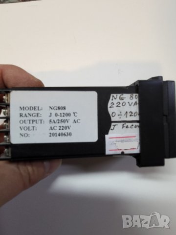 терморегулатор , термоконтролери NG808 ( 0 - 1200 градуса ) - Желязо константан . захр  220V, снимка 2 - Друга електроника - 39557472