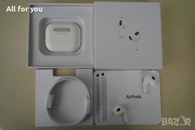 Слушалки Apple AirPods (3rd Generation), снимка 3 - Безжични слушалки - 40828502