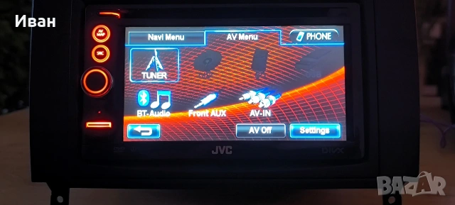 Мултимедия JVC KW-NT30, Bluetooth, DVD, NAVi, USB, Панел за Mercedes B200 , снимка 3 - Навигация за кола - 53815771