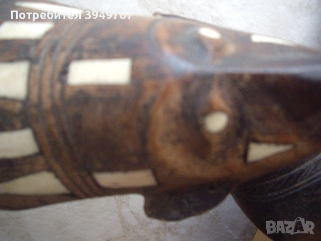 Стара дървена статуетка ., снимка 5 - Антикварни и старинни предмети - 53862636