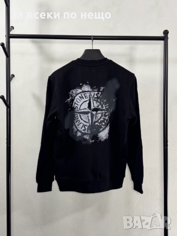 Stone Island Мъжка Черна Блуза С Дълъг Ръкав Код V.B.70