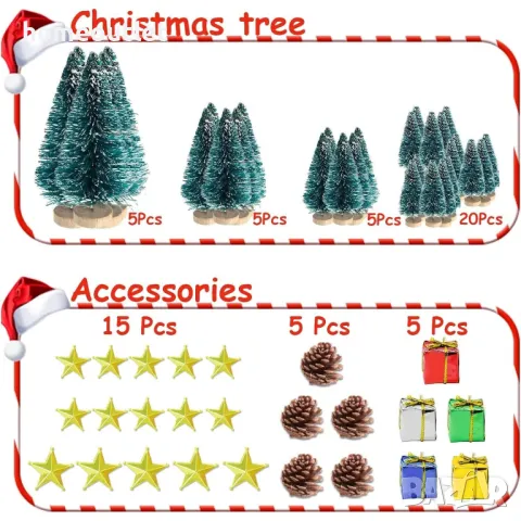 ПРОМОЦИЯ К-кт декоративни елхи с различни размери, X0019E554Z, снимка 4 - Други - 48138582