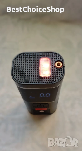 Преносим въздушен компресор с LED за кола, мотоциклет, велосипед, топки, снимка 5 - Аксесоари и консумативи - 53751036