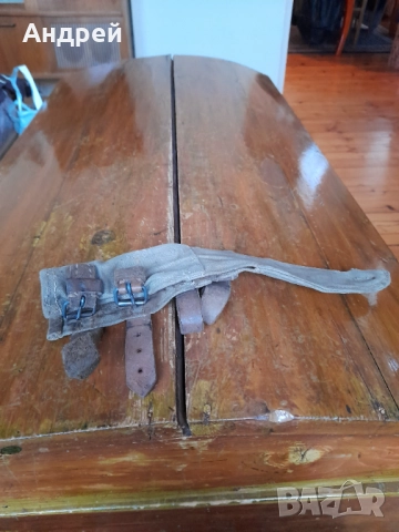 Стар брезентов калъф за войнишка кирка, снимка 2 - Антикварни и старинни предмети - 52886910