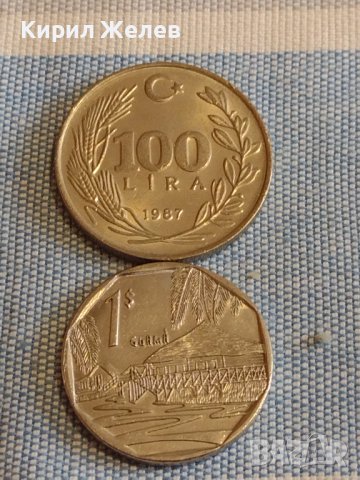 Две монети 1 песо 1998г. Куба / 100 лири 1967г. Турция за КОЛЕКЦИЯ ДЕКОРАЦИЯ 29739