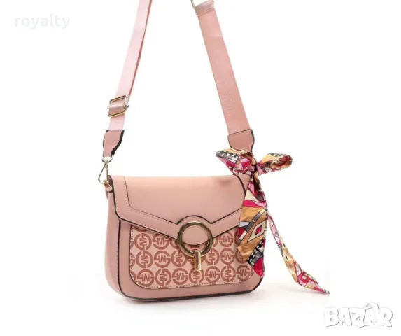 Ежедневна розова дамска чанта с елегантен дизайн