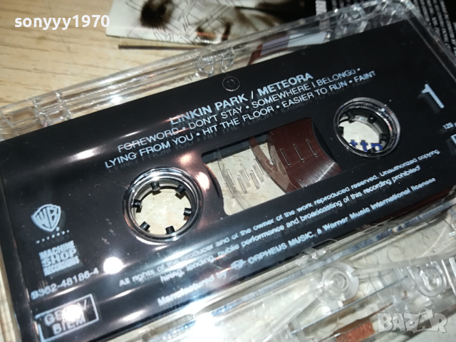 поръчана-LINKIN PARK METEORA-ORIGINAL TAPE 1903240858, снимка 15 - Аудио касети - 44834656