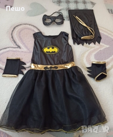 Костюм на батман за момиче 4- 5 години, снимка 3 - Други - 52717718